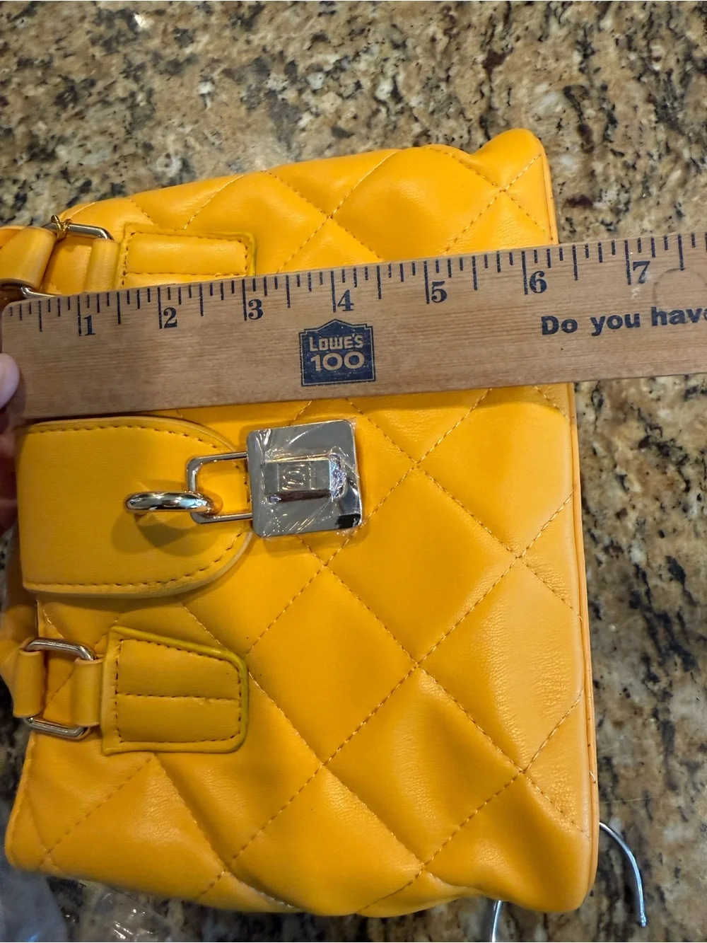 Bebe sunflower yellow quilted Kellen Small Satchel bag purse new w tags